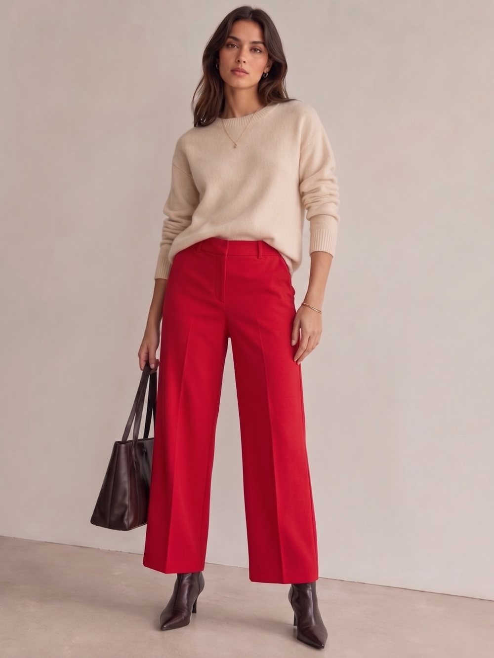 LANE BRYANT Pleated Wide Leg Pants